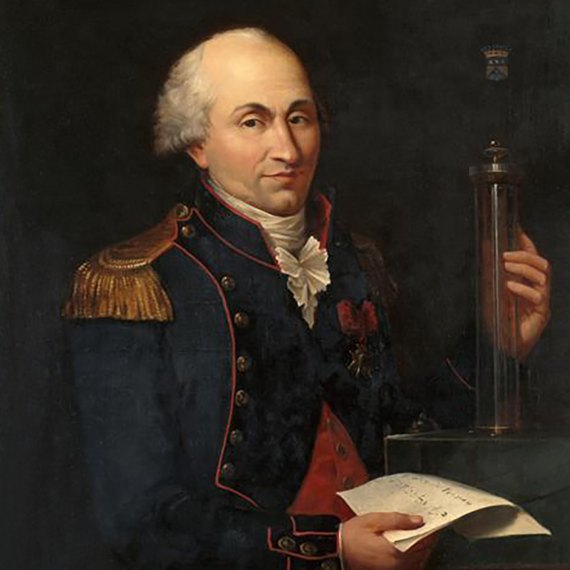 Retrato de Charles Augustin de Coulomb (1736-1806). Artista: Louis Hierle