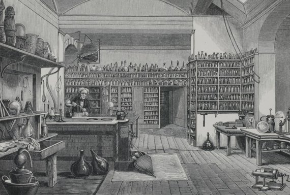 BBVA-OpenMind-Materia-Electricidad 8-Laboratorio de Faraday en la Royal Institution. Fuente: Science History Institute